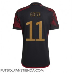 Alemania Mario Gotze #11 Segunda Equipación Mundial 2022 Manga Corta